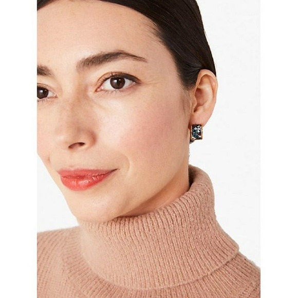 KATE SPADE • Heritage Spade Flower Huggies Hoop Earrings - Picture 2 of 5